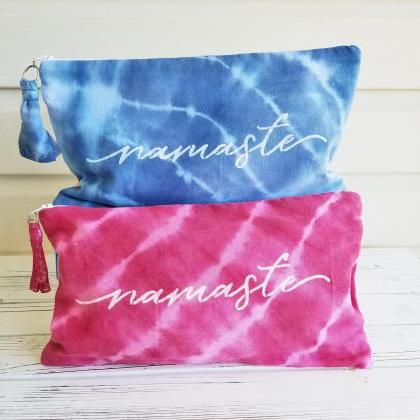Clutch Bags, Tie Dyed, 2 Colors, Maroon And Blue..