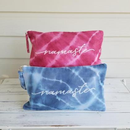 Clutch Bags, Tie Dyed, 2 Colors, Maroon And Blue..