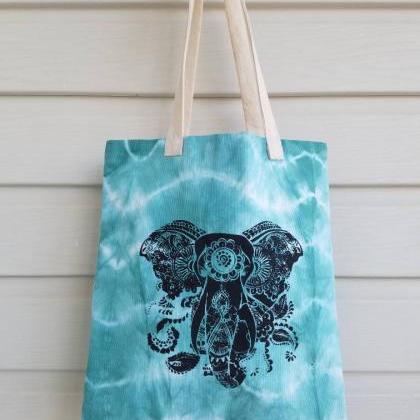 Tote Bags, Tie Dyed, Lined With Cotton, Namaste..